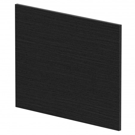 700mm Square Shower Bath End Panel - Charcoal Black Woodgrain