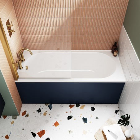Otley Round Single Ended Rectangular Bath 1675mm x 700mm - Acrylic