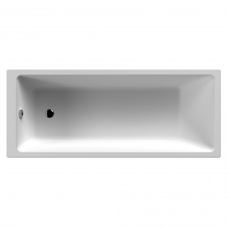 Linton Thin Edge Single Ended Rectangular Bath 1800mm x 800mm - Acrylic