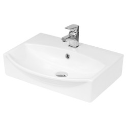 500mm x 400mm x 150mm Counter Top Basin with 1 Tap Hole