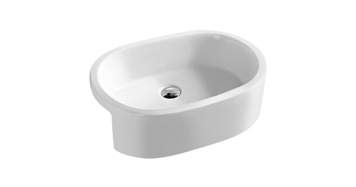 560mm Round Semi Recessed Basin
