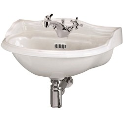 Chancery 500mm Cloakroom Basin with 1 Tap Hole