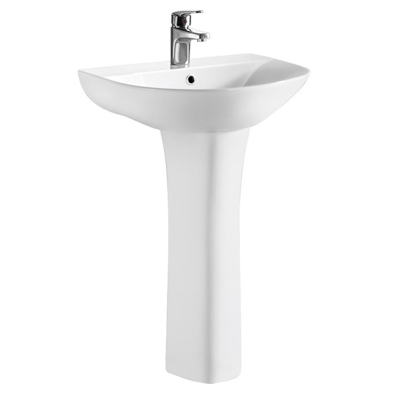 Freya 550mm Basin and Pedestal Freya 550mm Basin and Pedestal