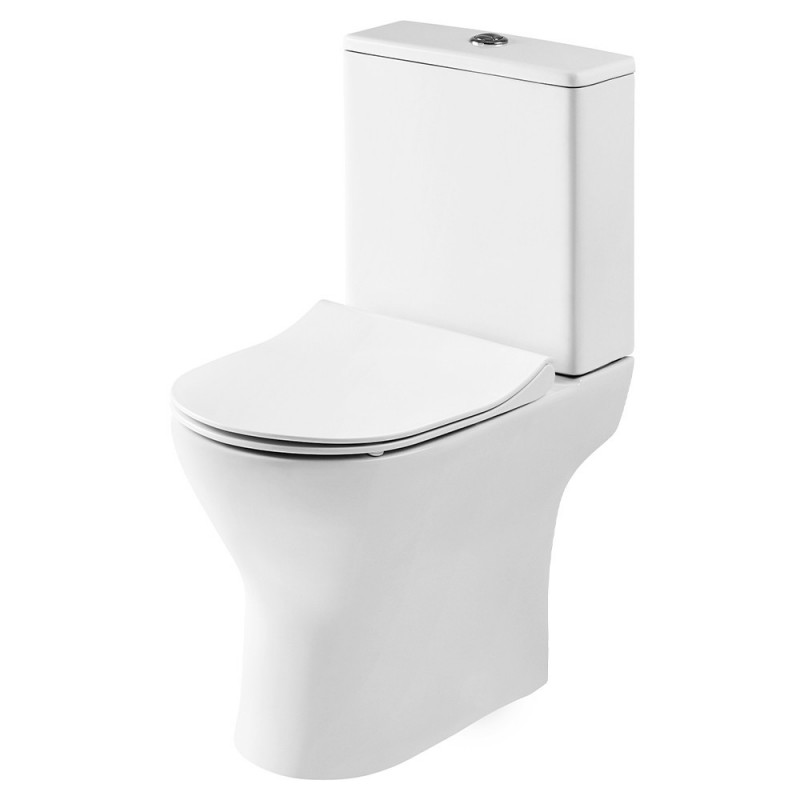 Freya Short Projection Toilet Pan with Cistern and Soft Close Toilet Seat Freya Short Projection Toilet Pan with Cistern and Soft Close Toilet Seat