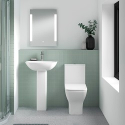 Ava 545mm Basin & Pedestal - Insitu