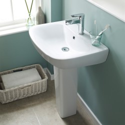 Ava 545mm Basin & Pedestal - Insitu