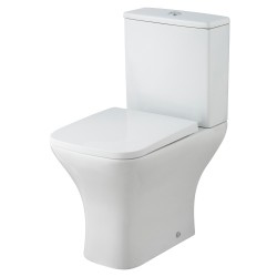 Ava Square Rimless Toilet Pan, Cistern and Soft Close Toilet Seat