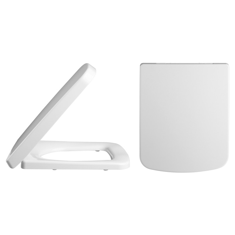 Square Soft Close Seat Top-fix Square Edged