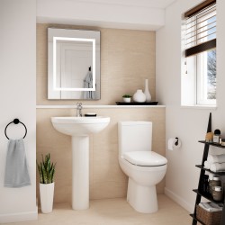 Ivo Comfort Height Close Coupled Toilet Pan and Cistern - Insitu