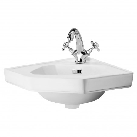 Richmond 600mm Corner Basin with 1 Tap Hole