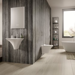 Rimless Wall Hung Toilet Pan with Quick Release Soft Close Toilet Seat - Insitu