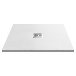 White Slate Slimline Square Shower Tray 900 x 900mm