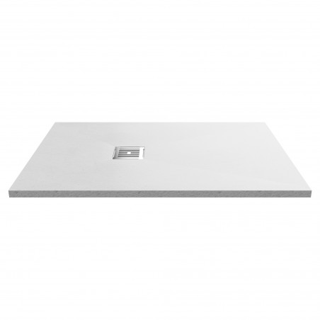 White Slate Slimline Rectangular Shower Tray 1200 x 800mm