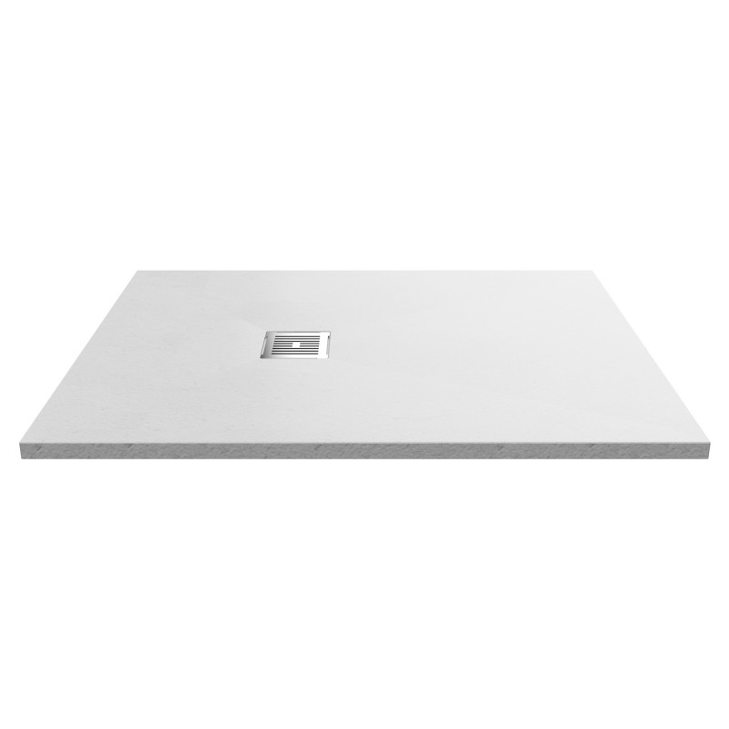 White Slate Slimline Rectangular Shower Tray 1200 x 900mm
