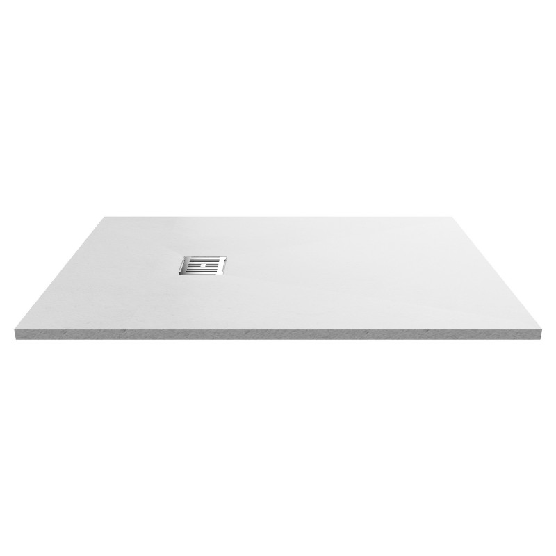 White Slate Slimline Rectangular Shower Tray 1400 x 900mm