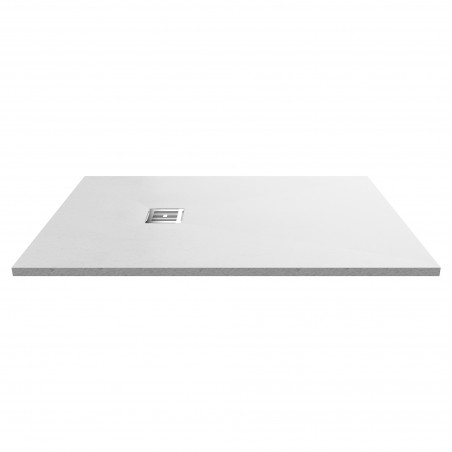 White Slate Slimline Rectangular Shower Tray 1400 x 900mm