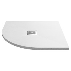 White Slate Slimline Quadrant Shower Tray 900 x 900mm