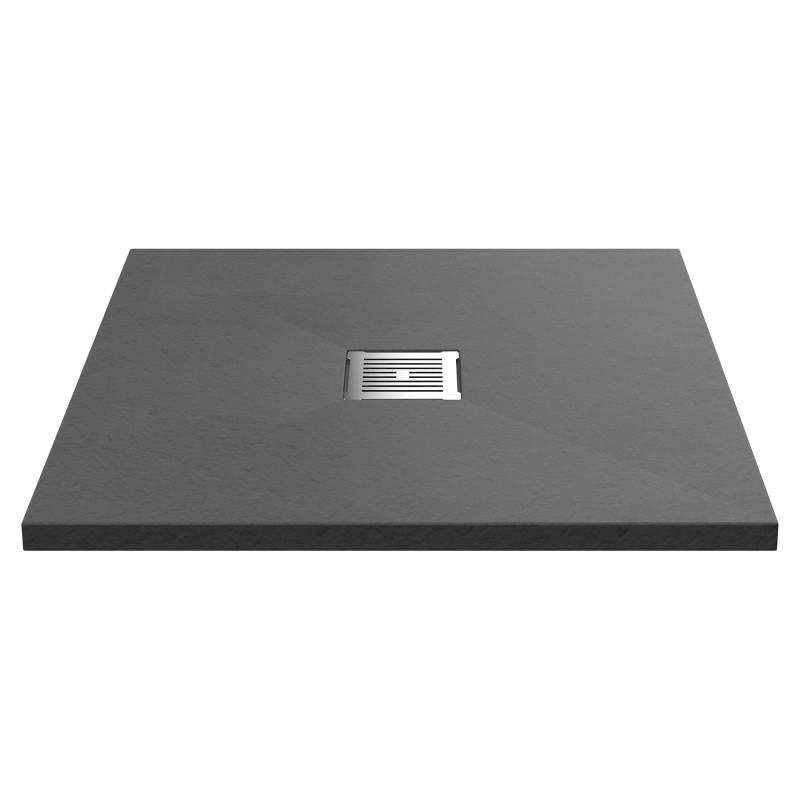 Grey Slate Slimline Square Shower Tray 800 x 800mm