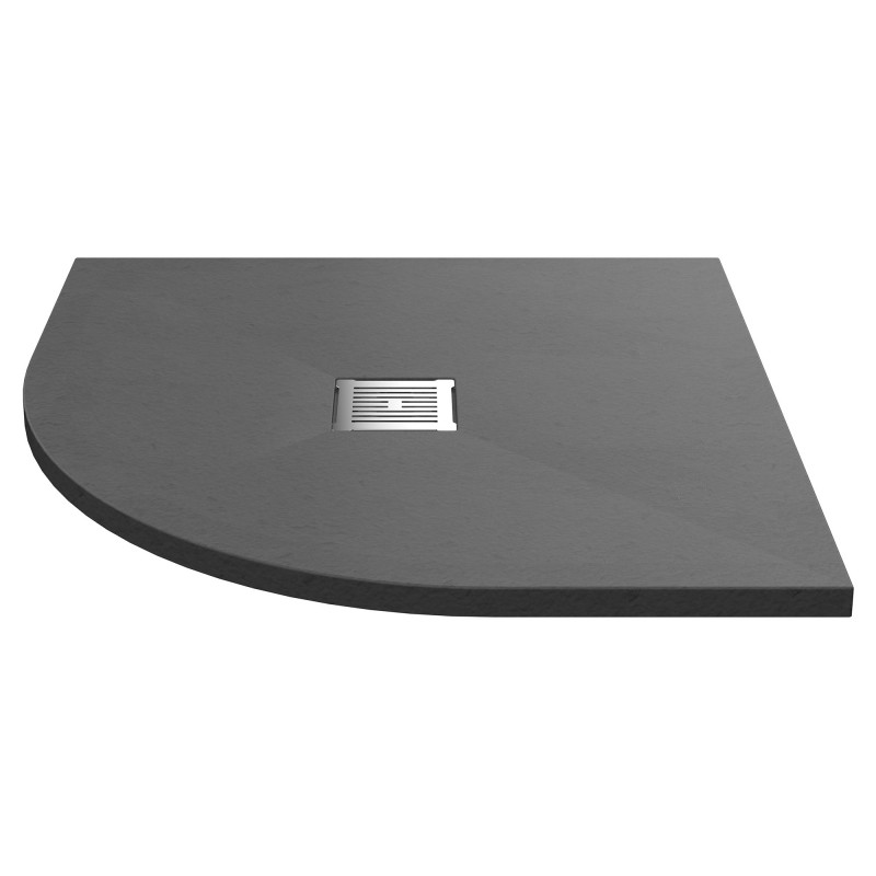 Grey Slate Slimline Quadrant Shower Tray 900 x 900mm