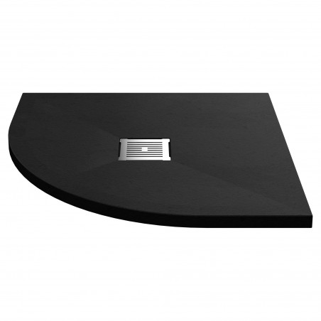 Black Slate Slimline Quadrant Shower Tray 800 x 800mm