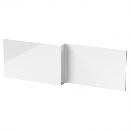 1700mm Square Shower Front Bath Panel - Gloss White