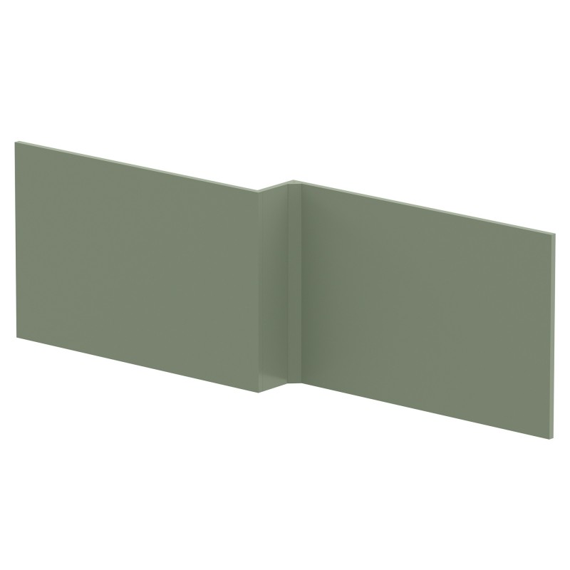 1700mm Square Shower Front Bath Panel - Satin Green
