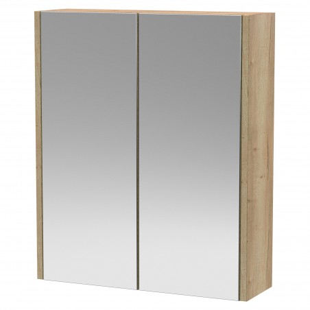 Juno Autumn Oak 600mm Mirror Cabinet