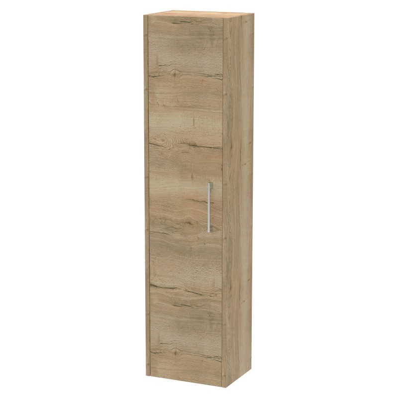 Juno Autumn Oak Wall Hung 350 x 1433mm Bathroom Cabinet Juno Autumn Oak Wall Hung 350 x 1433mm Bathroom Cabinet