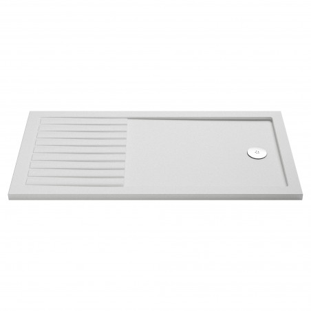 Slip Resistant Walk In Rectangular Shower Tray 1400mm x 800mm - White