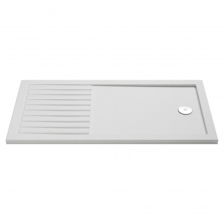 Slip Resistant Walk In Rectangular Shower Tray 1700mm x 700mm - White