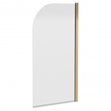 Brushed Brass Sail Bath Screen 830mm x 1430mm