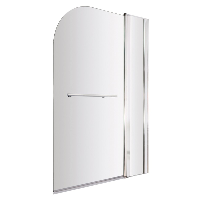 Straight Bath Screen Fixed Panel & Rail 1005mm x 1435mm