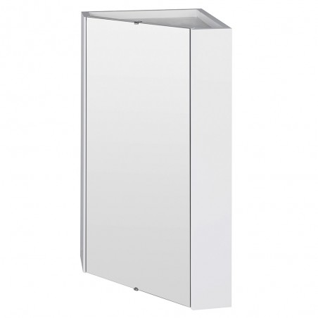 Mayford Corner Mounted Mirror Cabinet - Gloss White