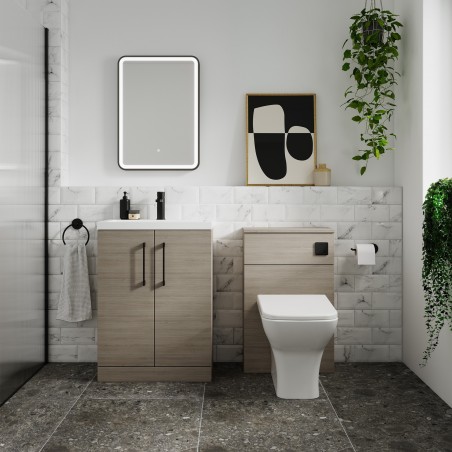 Arno 500mm WC Unit - Solace Oak