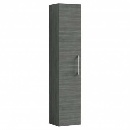 Arno 300mm Wall Hung Tall Unit - Anthracite Woodgrain