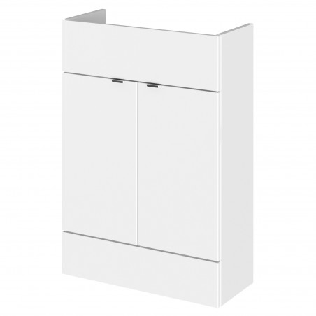 Fusion Fitted 600mm Slimline Vanity Unit - White Gloss