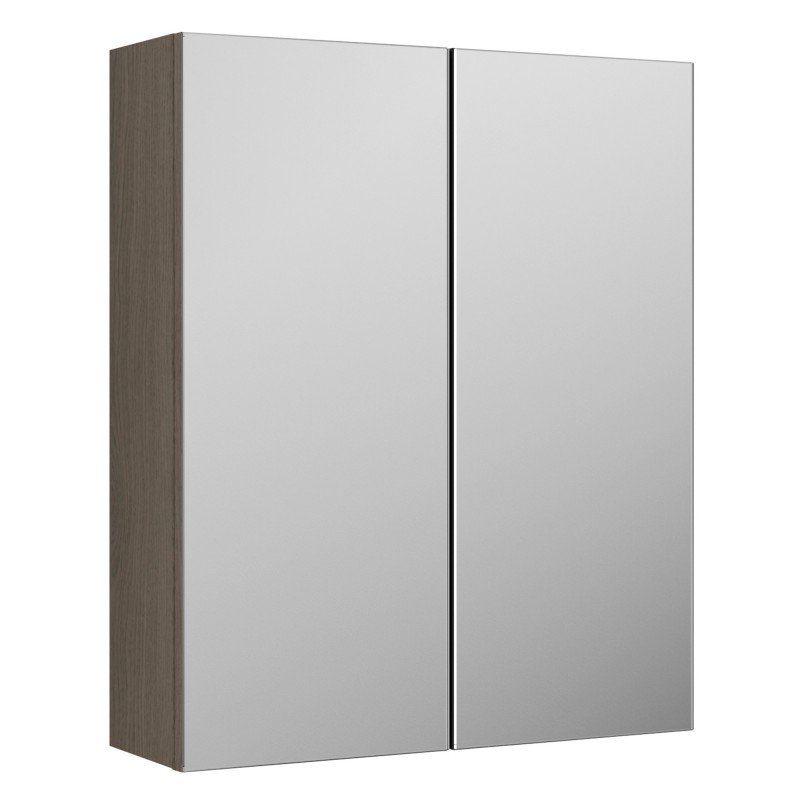 Arno 600mm Wall Hung Mirror Unit - Solace Oak Arno 600mm Wall Hung Mirror Unit - Solace Oak