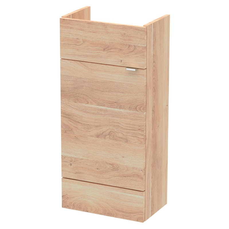 Fusion Slimline 400mm Vanity Unit - Bleached Oak Fusion Slimline 400mm Vanity Unit - Bleached Oak