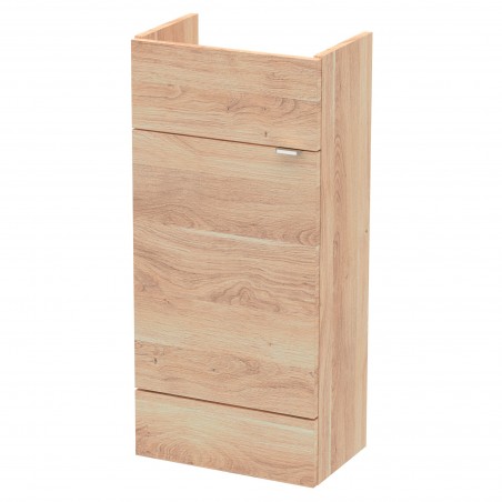 Fusion Slimline 400mm Vanity Unit - Bleached Oak