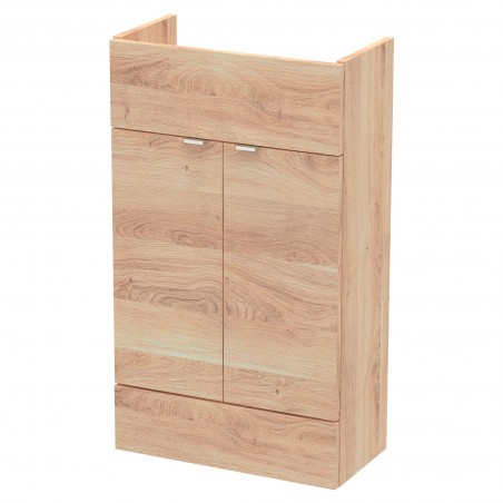 Fusion Slimline 500mm Vanity Unit - Bleached Oak