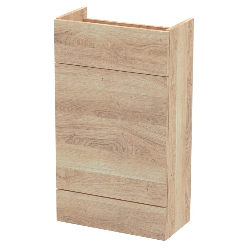 Fusion Slimline 500mm W.C. Unit - Bleached Oak Fusion Slimline 500mm W.C. Unit - Bleached Oak