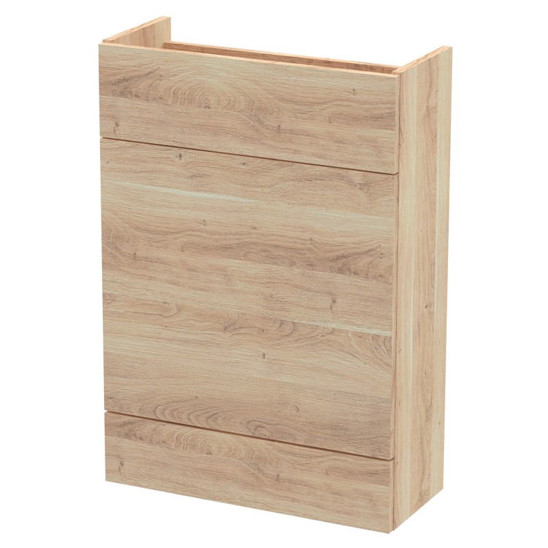 Fusion Slimline 600mm W.C. Unit - Bleached Oak Fusion Slimline 600mm W.C. Unit - Bleached Oak