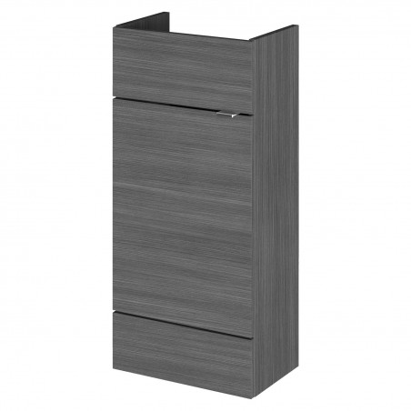 Fusion Fitted 400mm Slimline Vanity Unit - Anthracite Woodgrain