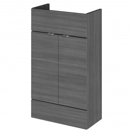 Fusion Fitted 500mm Slimline Vanity Unit - Anthracite Woodgrain