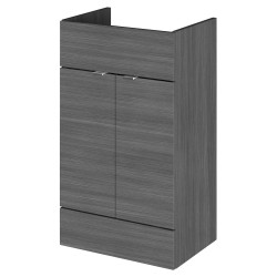 Fusion Fitted 500mm Vanity Unit - Anthracite Woodgrain
