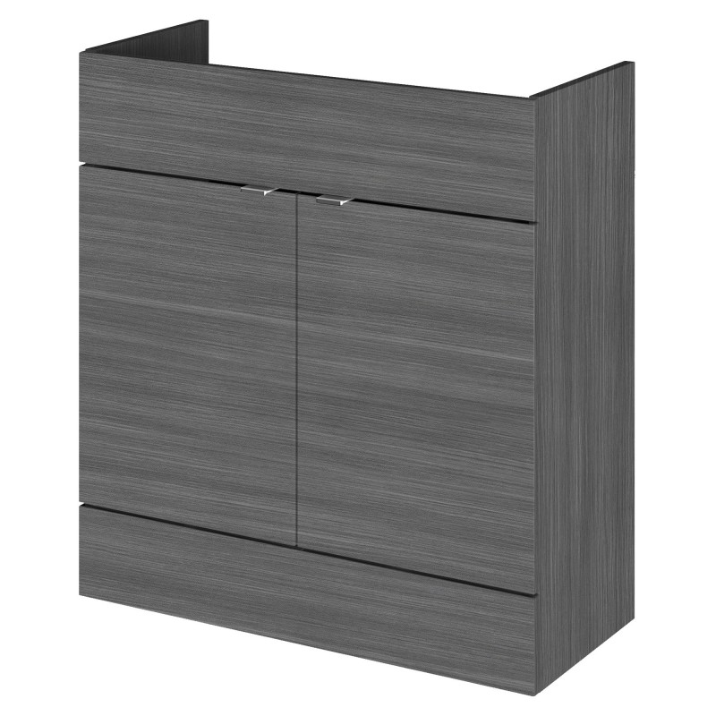 Fusion Fitted 800mm Vanity Unit - Anthracite Woodgrain