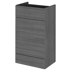 Fusion Fitted 500mm WC Unit - Anthracite Woodgrain