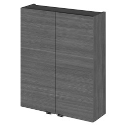 Fusion Fitted 500mm 2 Door Wall Unit - Anthracite Woodgrain