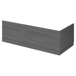 1700mm Front Bath Panel with Plinth - Anthracite Woodgrain