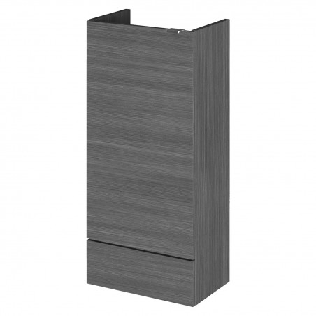 Fusion Fitted 400mm Slimline Base Unit - Anthracite Woodgrain